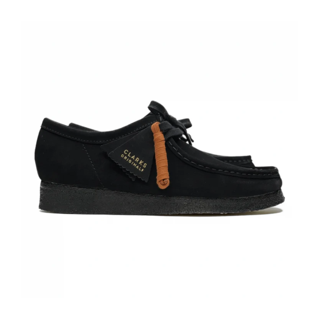 Clarks Wallabee Low "Black Suede"